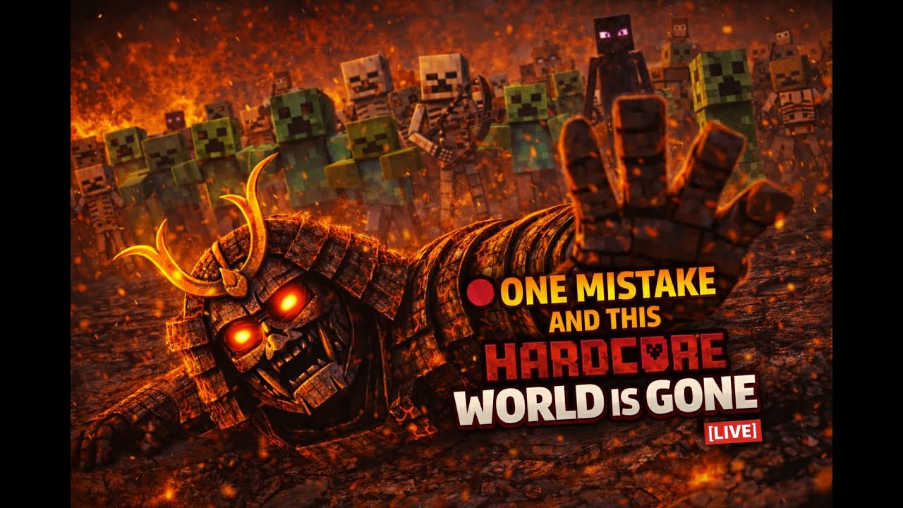🔴 EVERY SECOND MATTERS IN HARDCORE #minecraft  (LIVE)