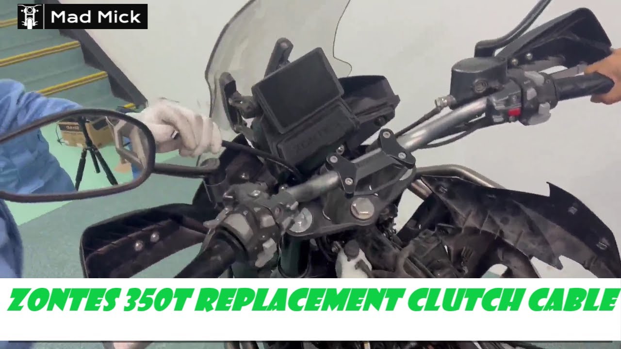 ZONTES 350T NEW CLUTCH CABLE ENGLISH SUBTITLES D.I.Y.