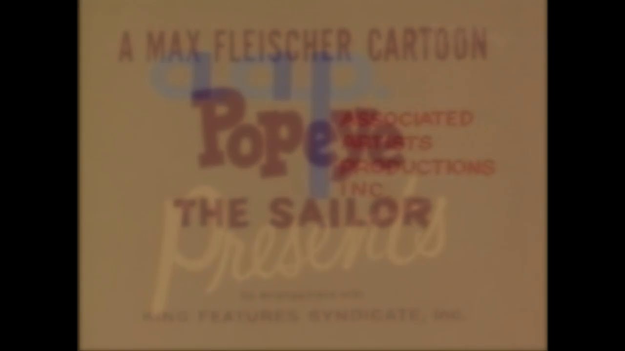 Popeye With Poopdeck Pappy (1940) Colorized Intro Recreation