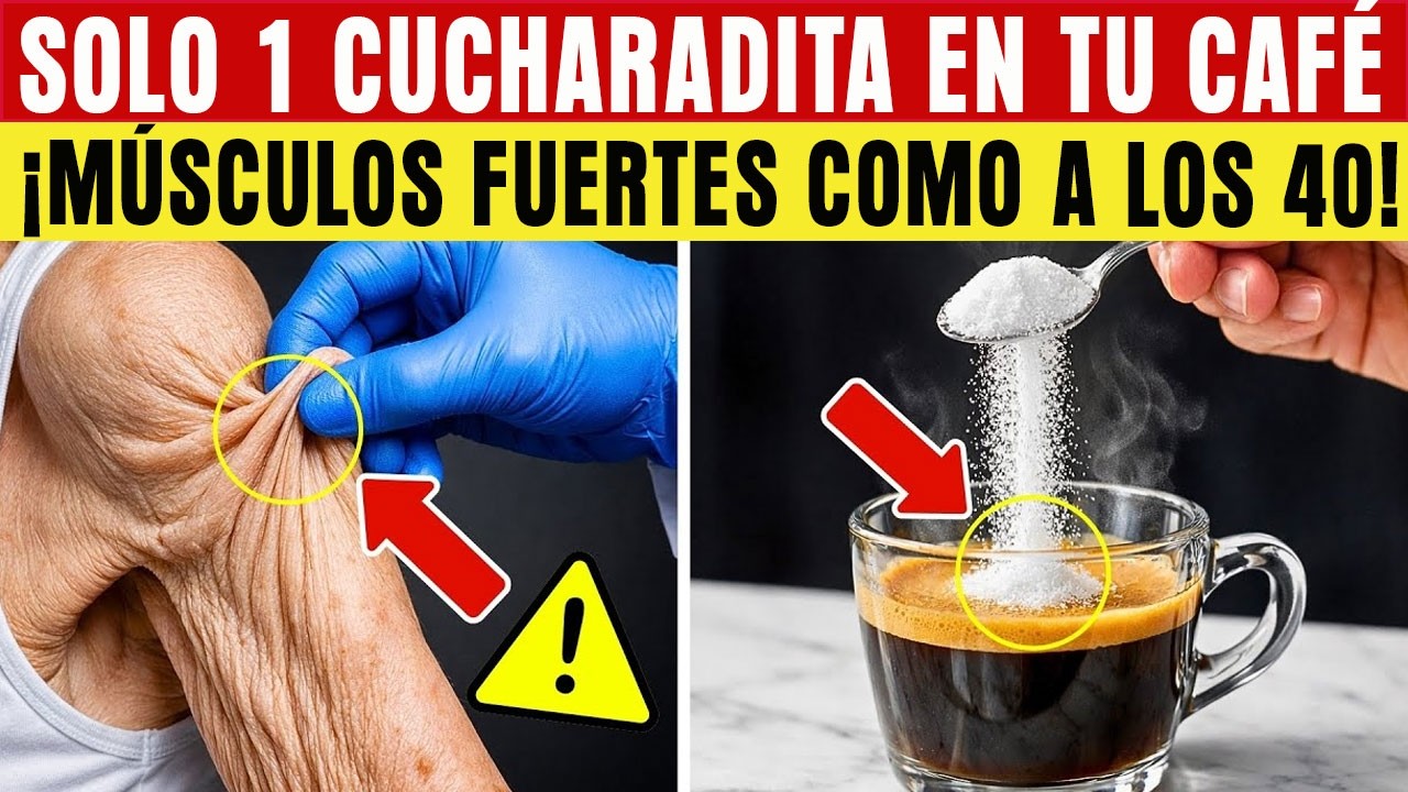 Después de los 60, Agrega 1 Cucharadita de ESTE Polvo a tu Café para Reconstruir Músculo RÁPIDO