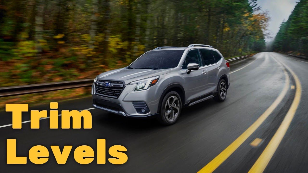 Подробности о комплектациях Subaru Forester 2022 года: базовая, премиум, спортивная, Wilderness, ...