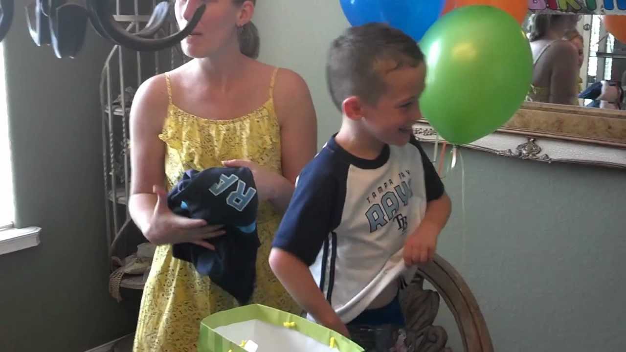 Blake's 4th Birthday opening gifts