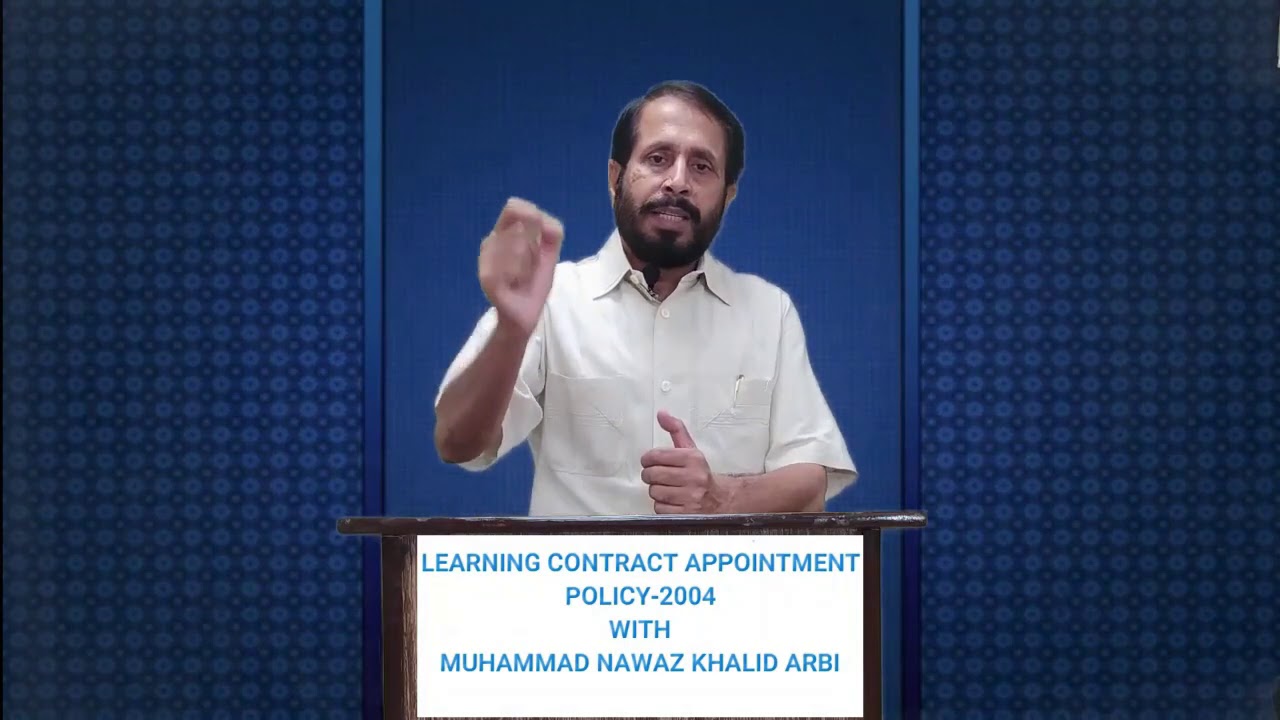 CONTRACT APPOINTMENT POLICY 2004 PART - 1