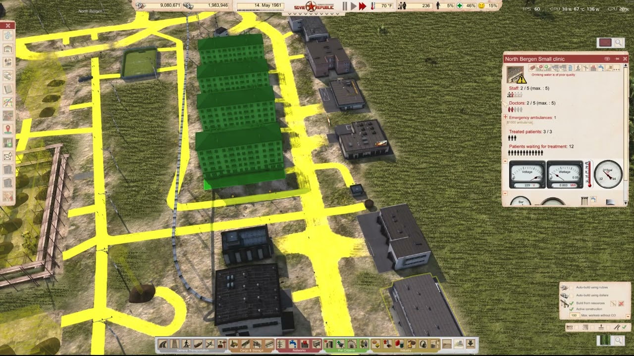 Falling Behind in Construction! Workers and Resources Soviet Republic S1Ep13 Soviet America