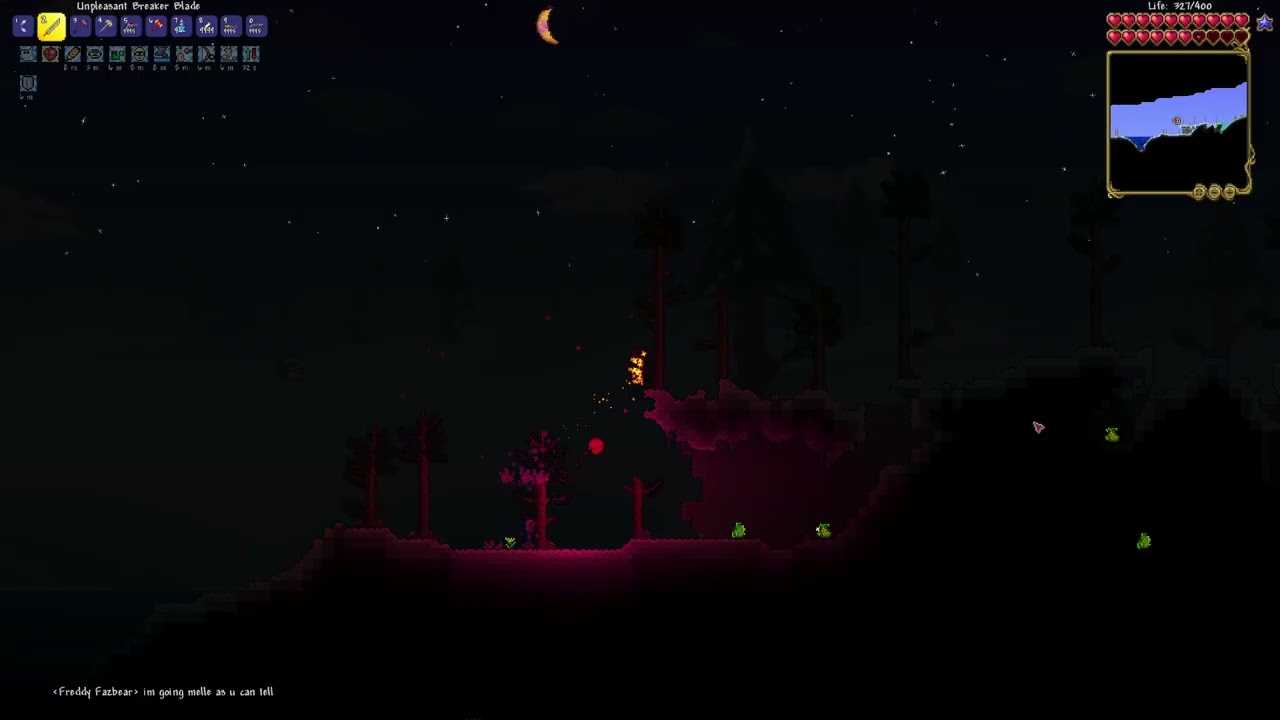 Terraria! (low FPS, all music by relogic)