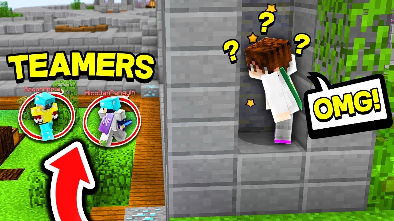 1 ITEM CHALLENGE VS TEAMERS IN SOLO! (Minecraft Skywars)