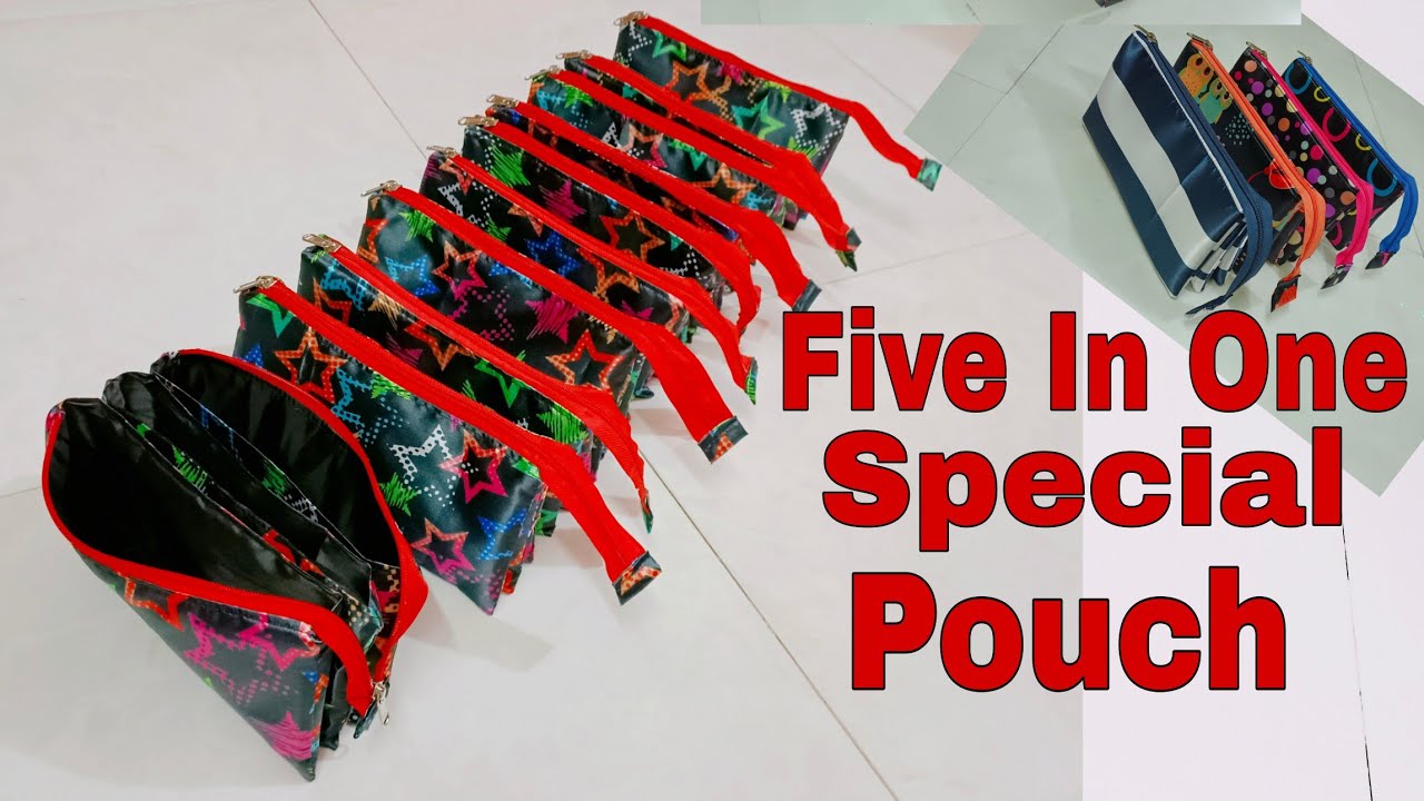 DIY: Five In One Special Pouch, Student's Pouch Tutorial By Anamika Mishra..