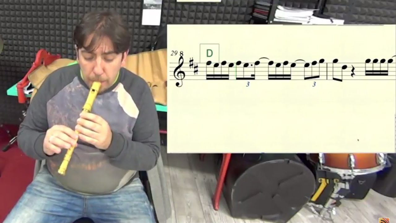 Despacito Luis Fonsi ft  Daddy Yankee Pito Galego Flauta Partitura Midi Melodía Notas