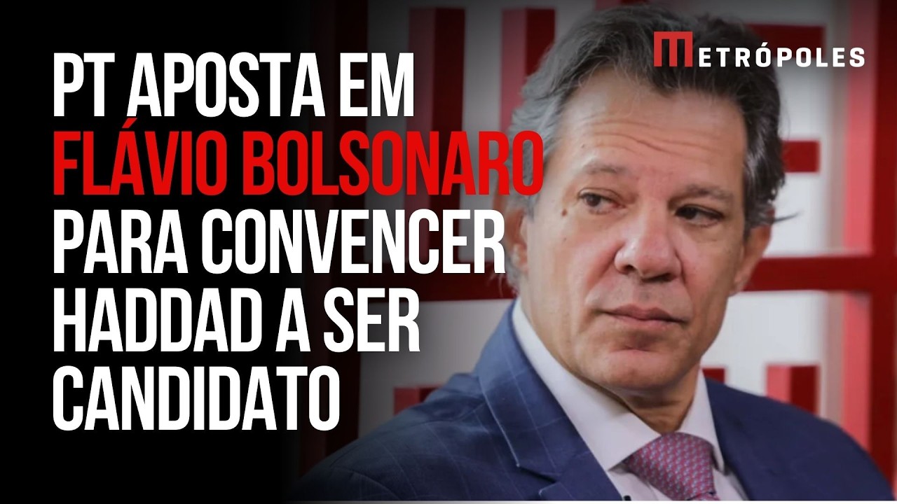 PT aposta em Fl&aacute;vio Bolsonaro para convencer Haddad a ser candidato