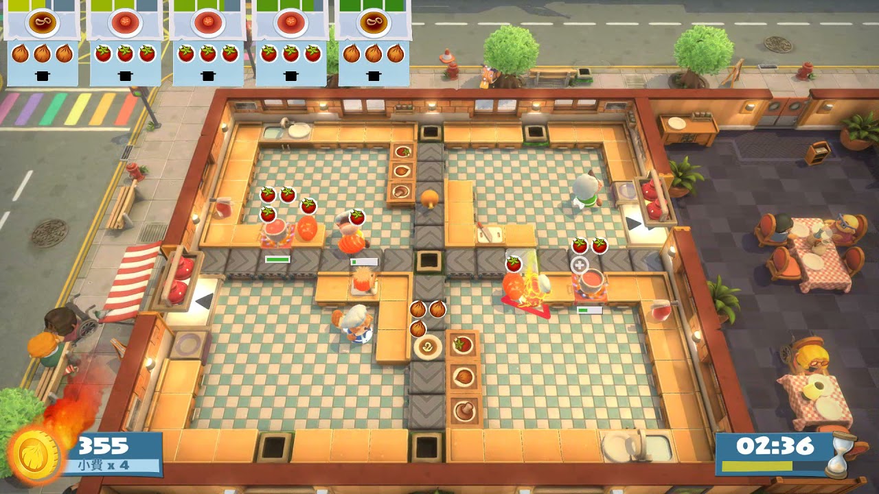(4players) Overcooked AYCE Story 6-2 [score: 1715]