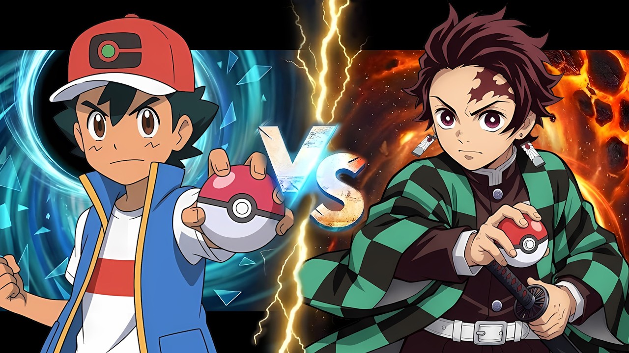 Pokemon Battle Crossover: Ash Vs Tanjiro Kamado (Pokemon Vs Demon Slayer)