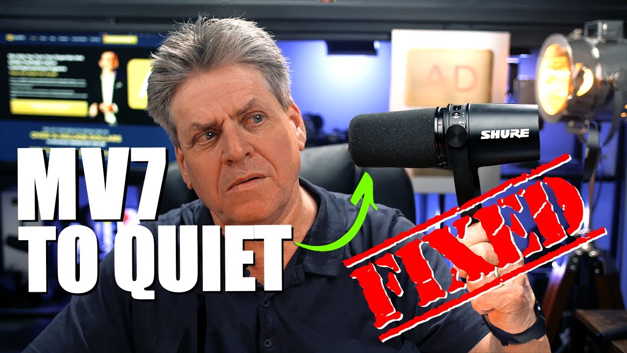 Shure MV7 Not Loud Enough?  One Minute Fix That Doubles The Volume