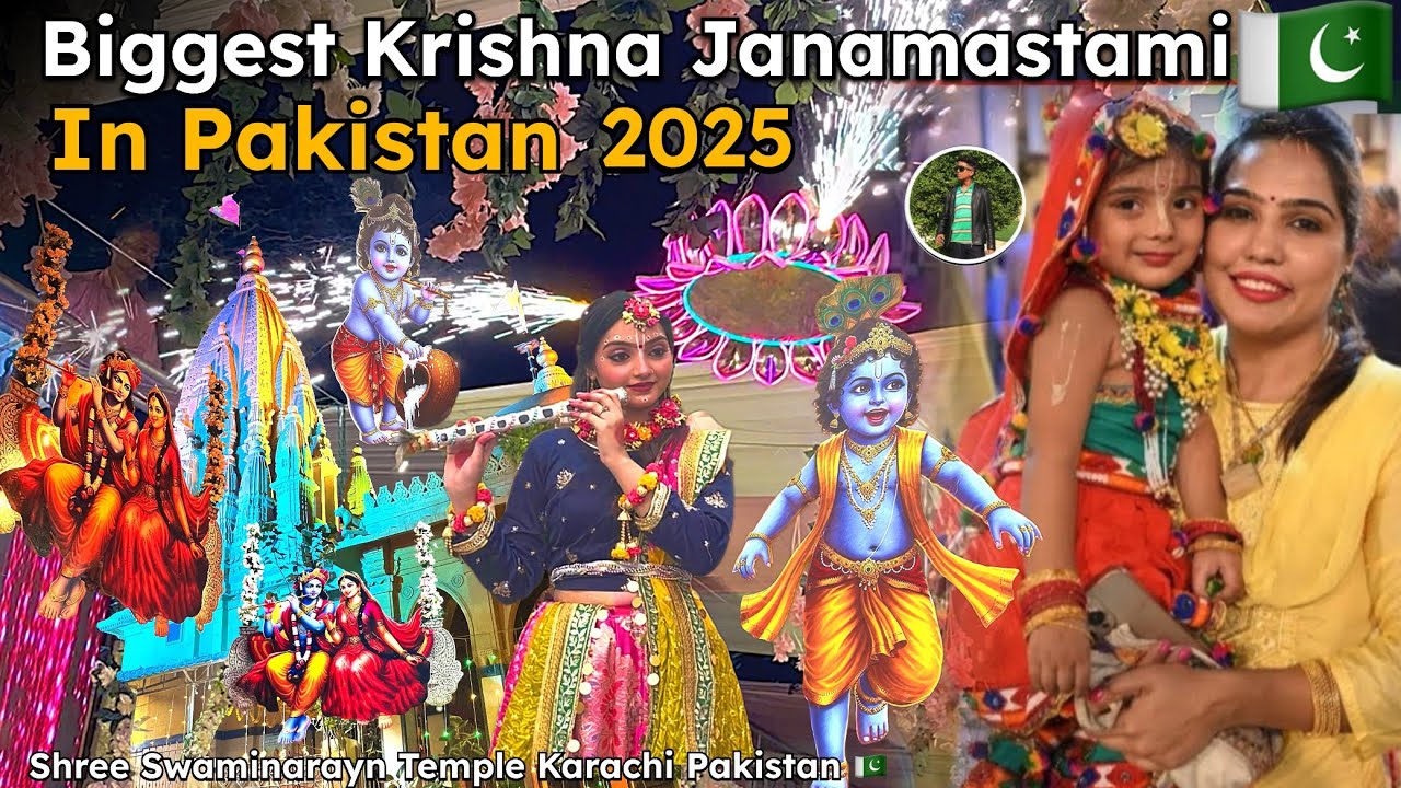&ldquo;Krishna Janmashtami 2025 Pakistan | Biggest Janmashtami Celebration in Karachi Temple&rdquo;