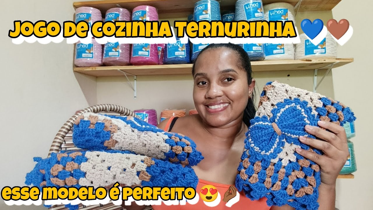 ⚠️Jogo de Cozinha Ternurinha 💙🤎 Vem conferir a lindeza que ficou esse jogo 😍🤌🏾