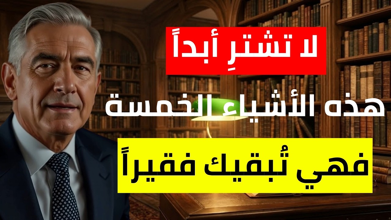5 أشياء لا يشتريها الأثرياء أبداً… وهي السبب في بقاء الكثيرين فقراء