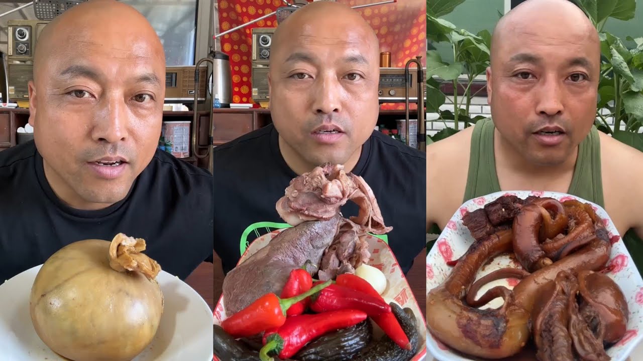 YUMMY/Challenge Eating Pork 🤤 Meat 🥓 Noodle 🍜😋, Friend Fish Chicken ,, 🍗#mukbang #pork #beef #chilli