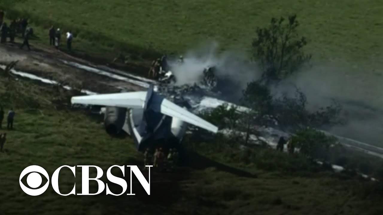 Plane crashes near Houston Executive Airport in Texas | full coverage