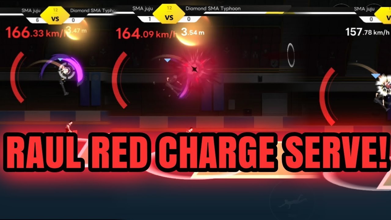 RAUL RED CHARGE SERVE ! The Spike Volleyball Cross! 