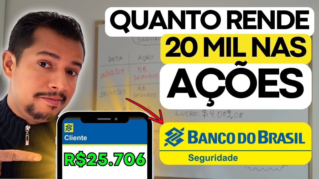 AÇÕES BB SEGURIDADE (BBSE3): QUANTO RENDE R$20 MIL? (RETORNO REAL)