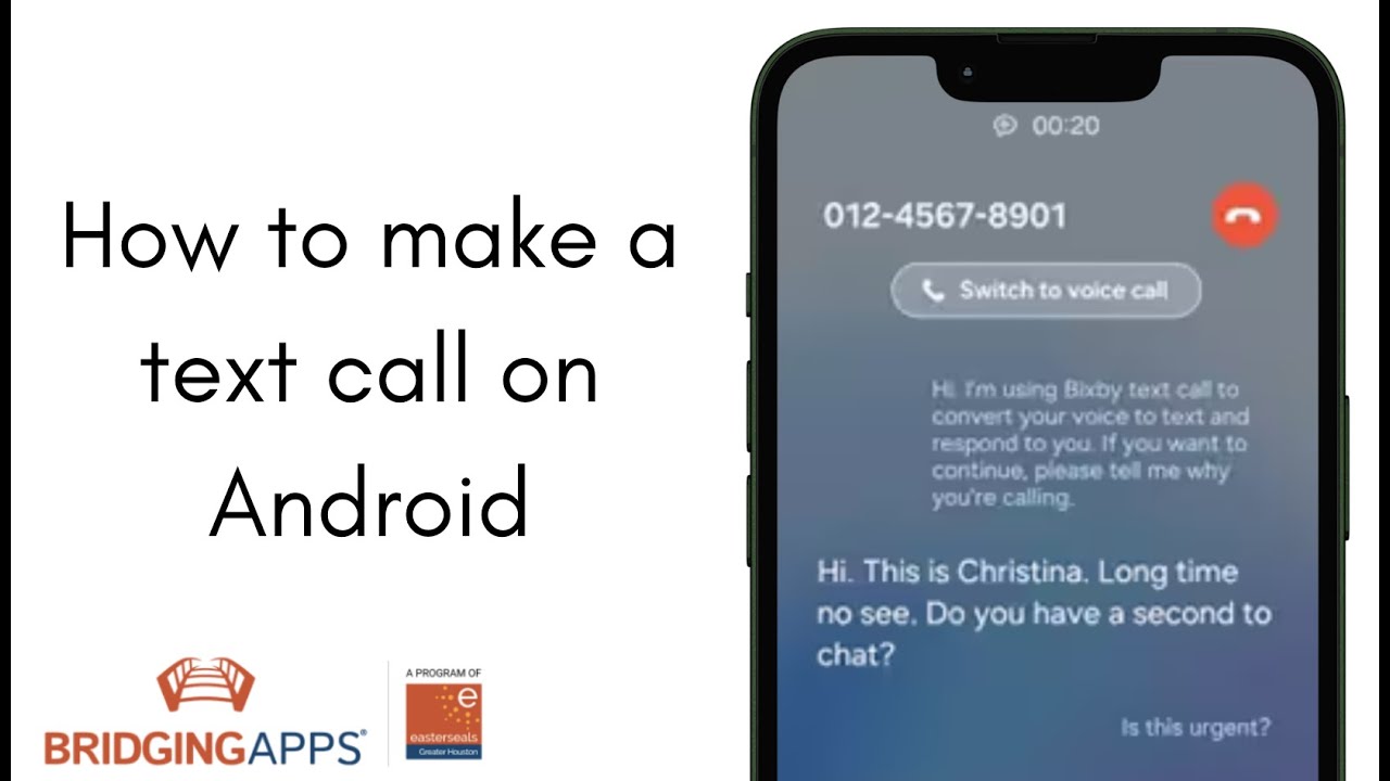 How to make a text call on Android