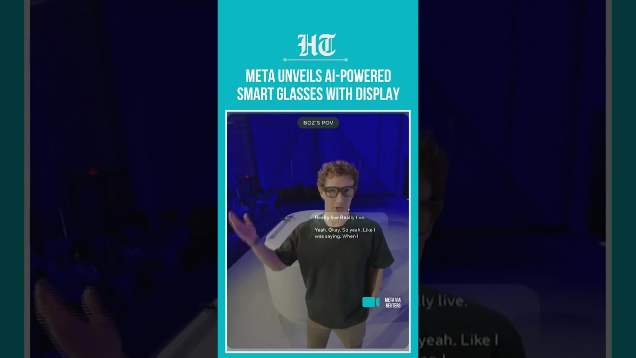 Meta&rsquo;s New AI Smart Glasses With Built-In Display Redefine Superintelligence | #shorts