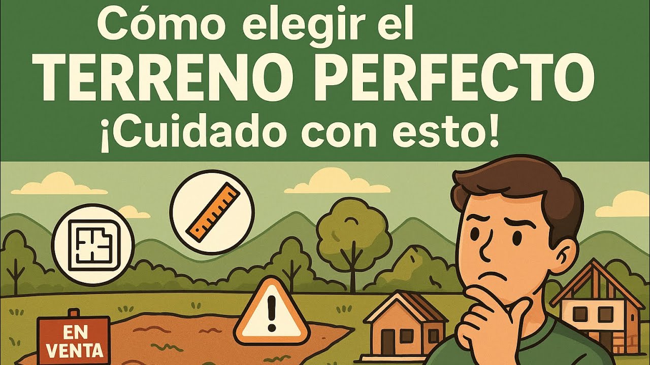 Cómo elegir el TERRENO perfecto para CONSTRUIR tu casa (¡CUIDADO con esto!)