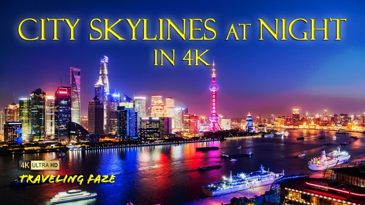 Top 8 MOST beautiful city skylines in the world, at NIGHT!! [4K]