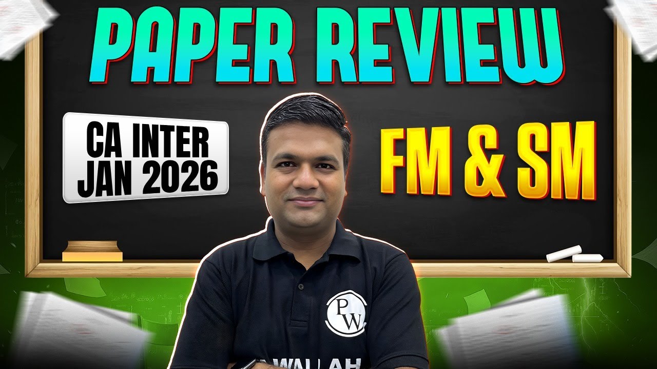 CA Inter FM And SM: Paper Review | Exam Analysis | FM/SM Exam | Jan 2026 Exams | CA Sunil Keswani