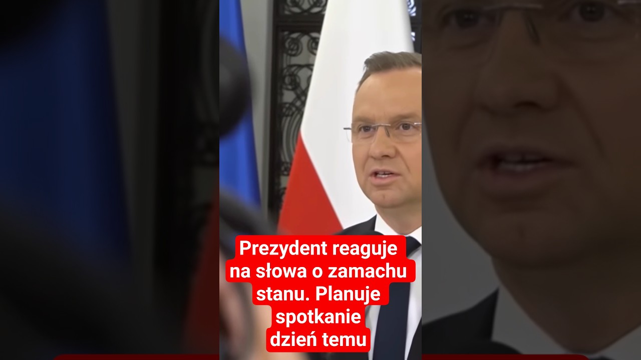 Prezydent reaguje na słowa o zamachu stanu. Planuje spotkaniedzień temu