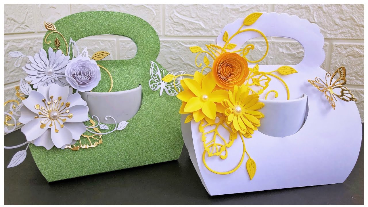 Cómo Decorar cajas para tazas personalizadas/2 Ideas