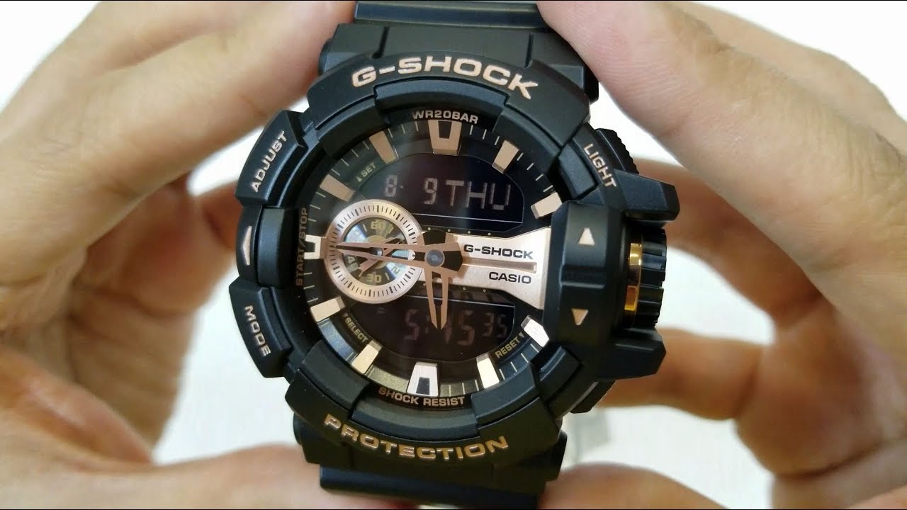 G-shock watch GA-400GB-1A4 Unboxing