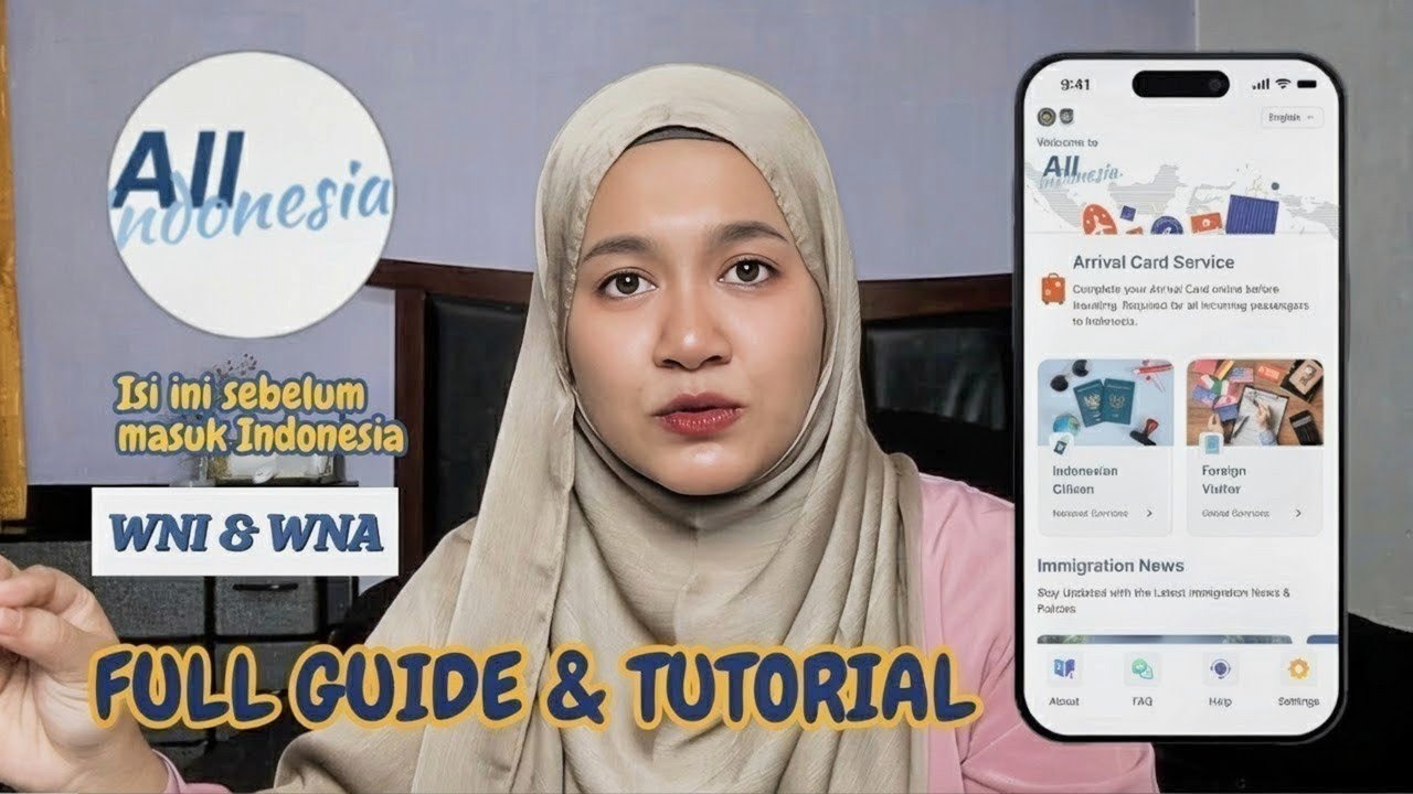 All Indonesia Arrival Card Tutorial for Foreigners and Indonesians (Website and App)