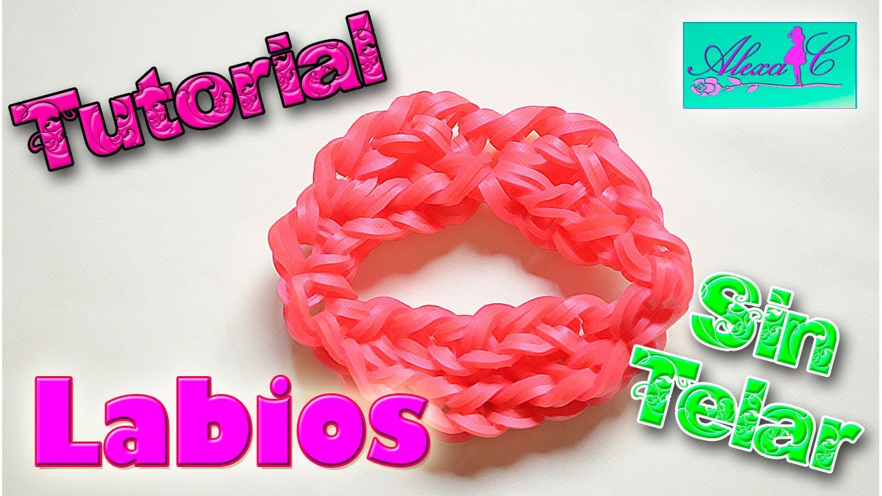 ♥ Tutorial: Labios de gomitas (sin telar) ♥