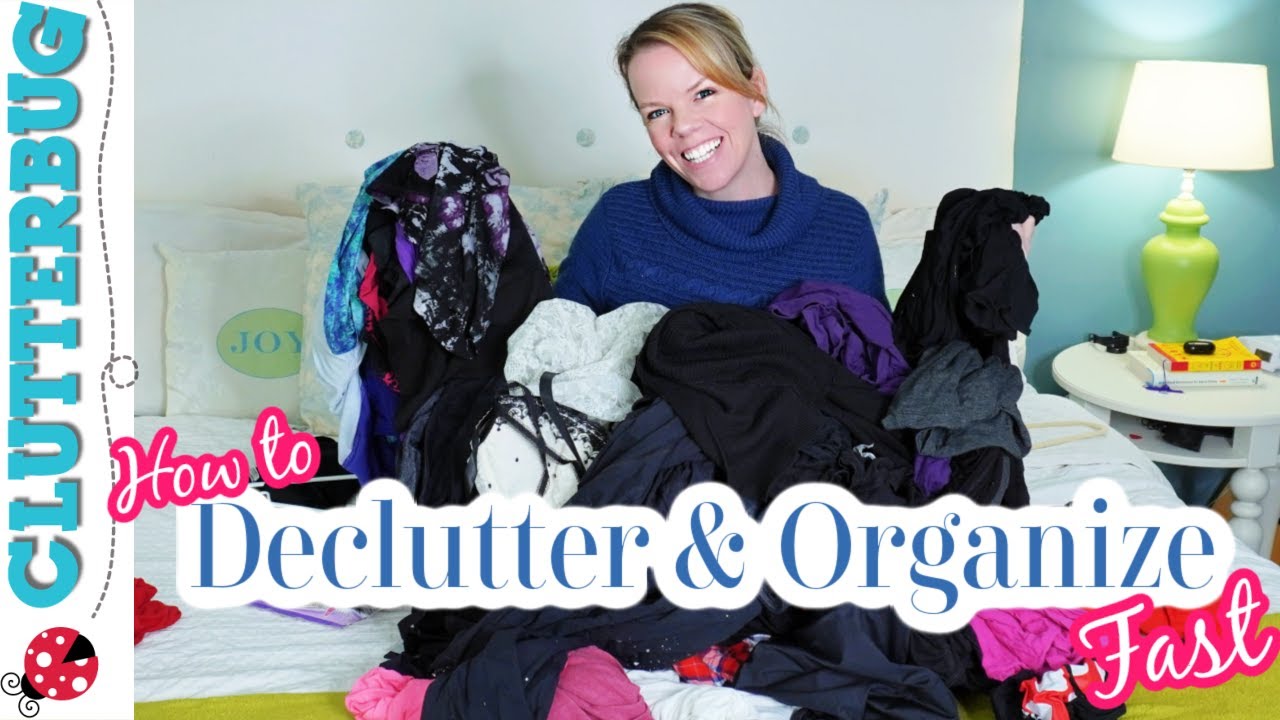 Declutter and Organize Clothes and your Bedroom Fast!