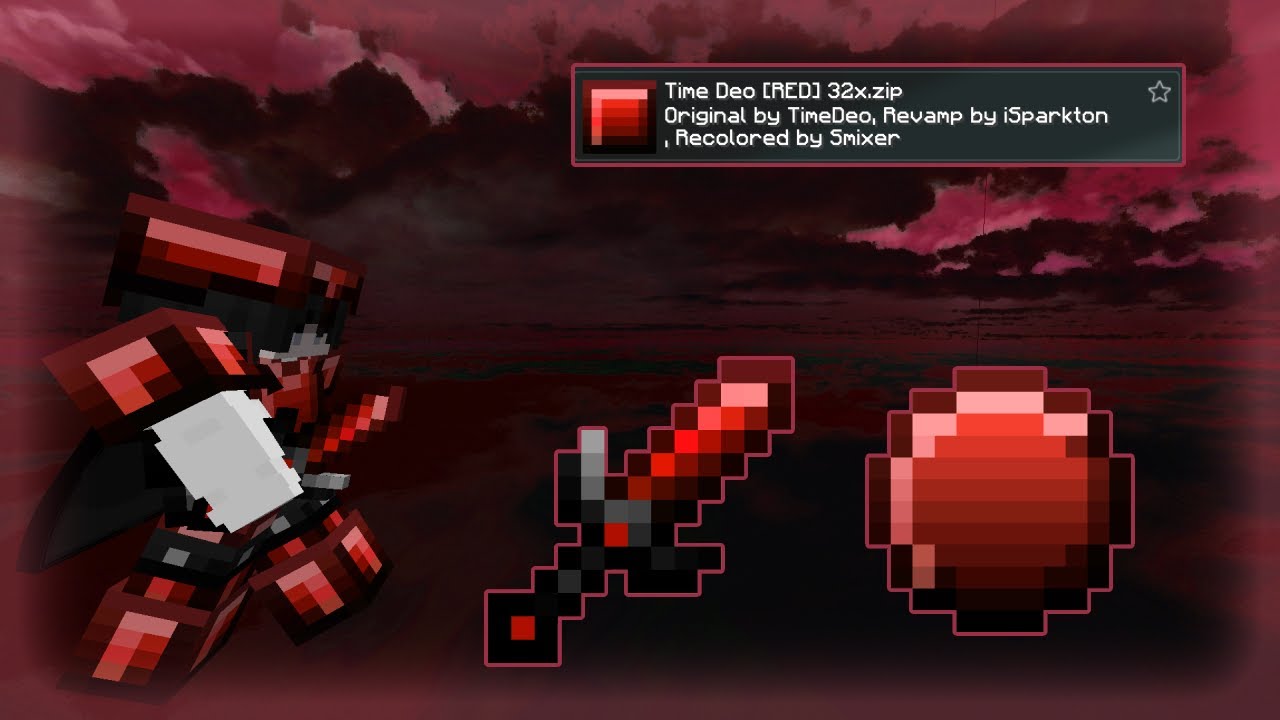 Time Deo [RED 32x] | MINECRAFT BEDWARS PVP TEXTURE PACK | Hypixel Bedwars PvPGym duels