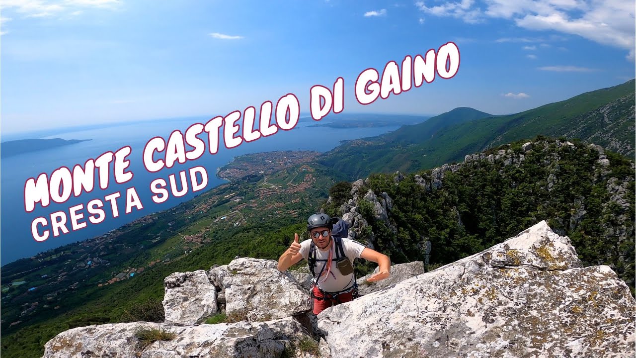 Monte Castello di Gaino: Spigolo Sud-Ovest!! ARRAMPICATA PLAISIR sul Lago di Garda!