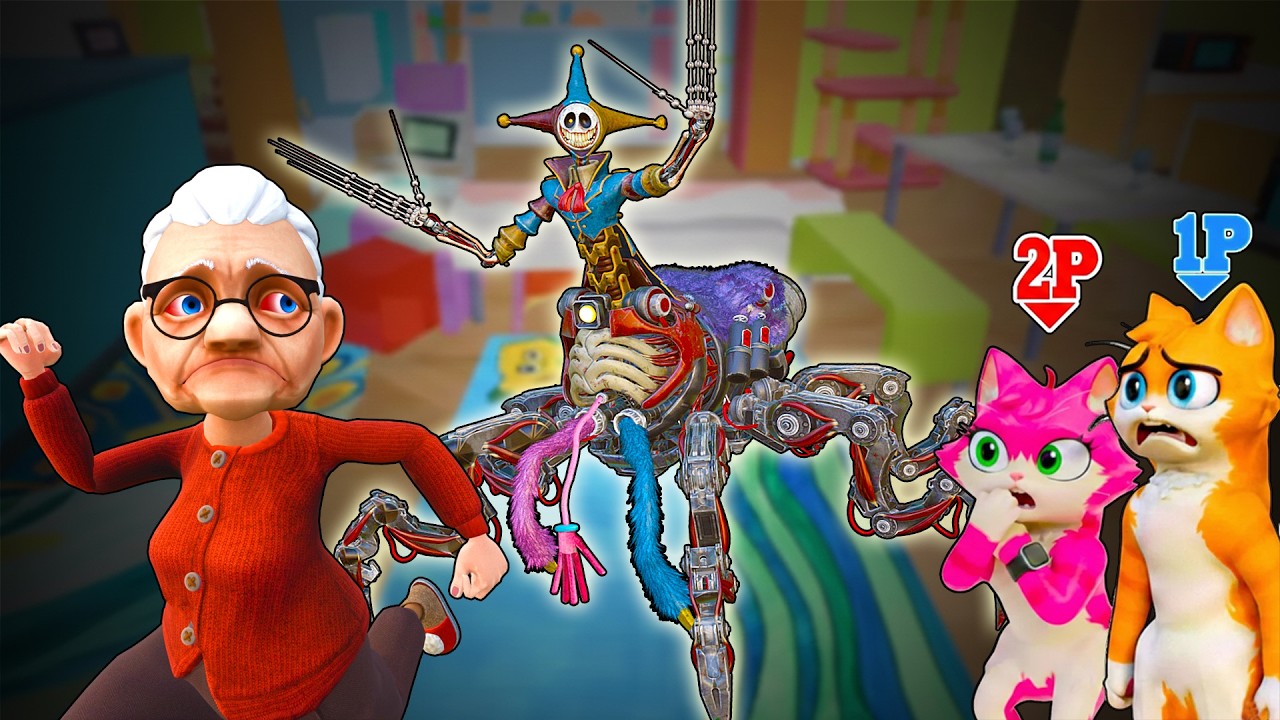 I Am Cat MULTIPLAYER ¿El PROTOTIPO de POPPY PLAYTIME 5 ATACA a la Abuelita?