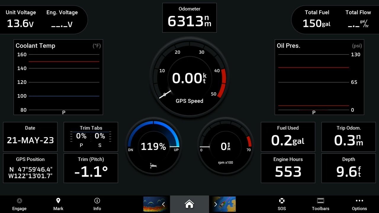 How I set up my Gauge board on my Ranger Tug R27ob