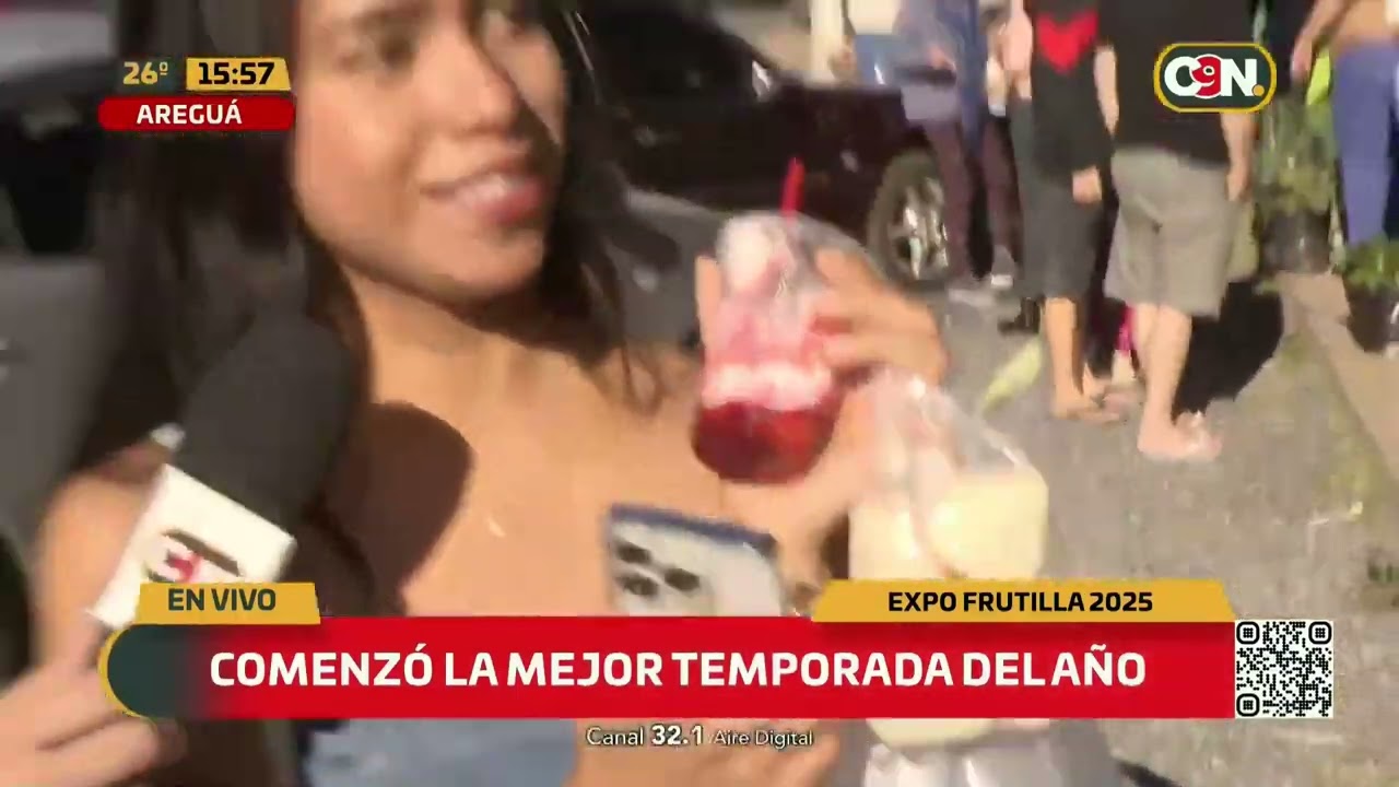 ¡Arrancó la Expo Frutilla en Areguá!