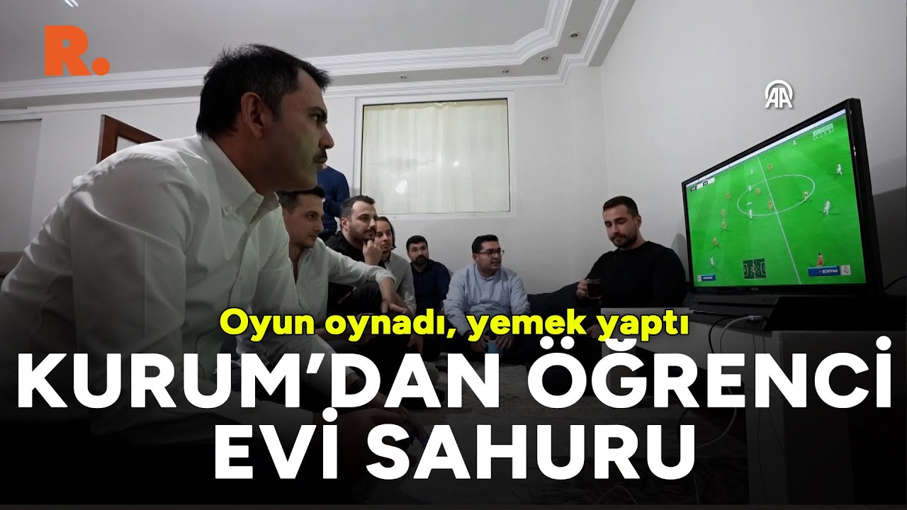 Murat Kurum sahurda: PlayStation oynadı, menemen pişirdi
