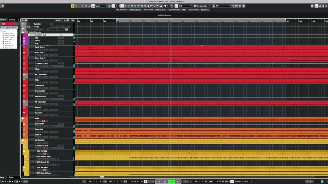 KPA - Cubase Mixing Templates: Heavy