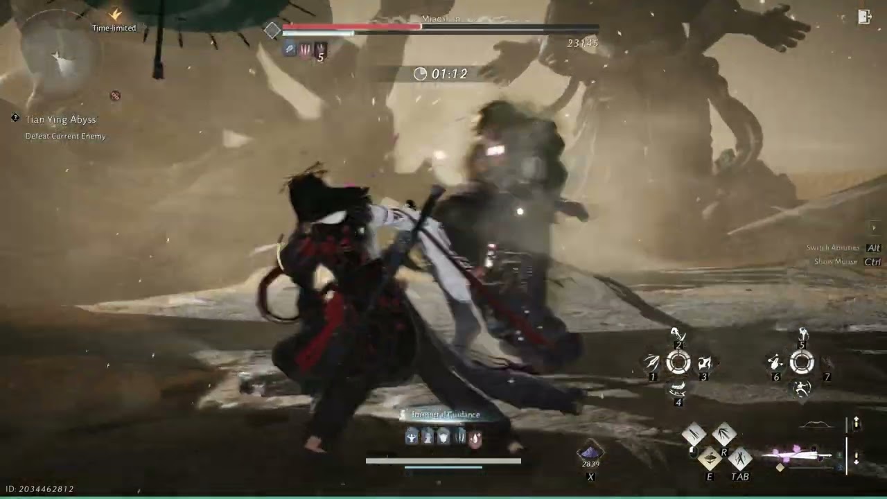 Where Winds Meet Tian Ying Abyss No Hit