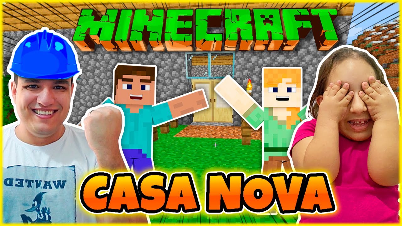 Episodio #2 - Construímos a MAIOR CASA serie MINECRAFT SURVIVAL - Familia MC Divertida Games
