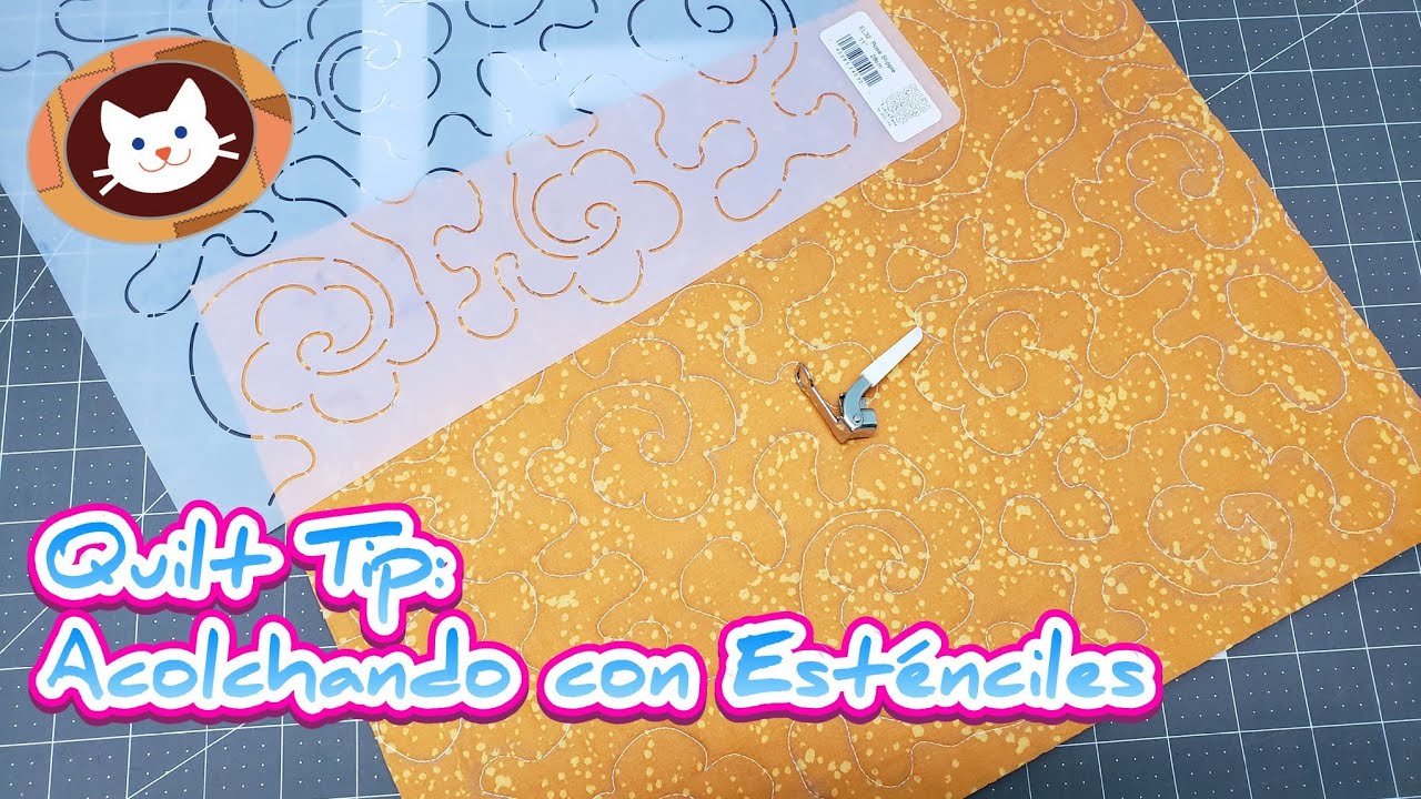 Cómo hacer Acolchado en Máquina de coser con Estenciles (patchwork y quilting)