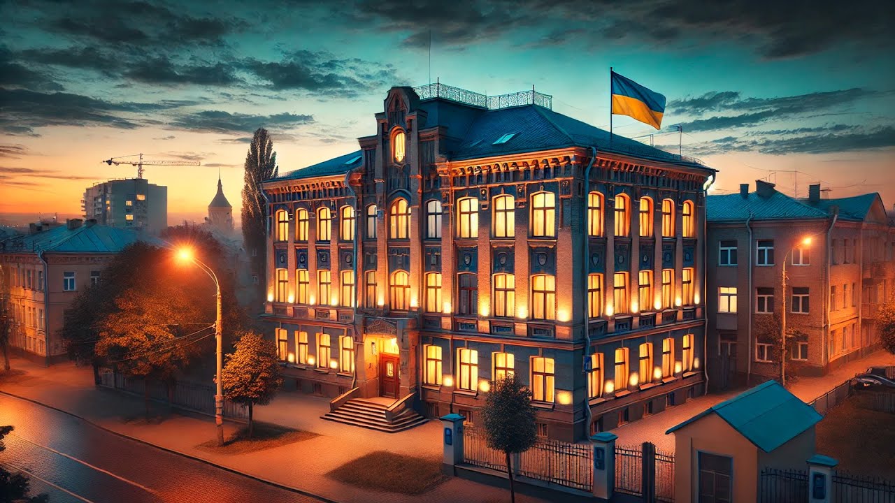 Ukrainian school at night 2025 | Украинская школа ночью