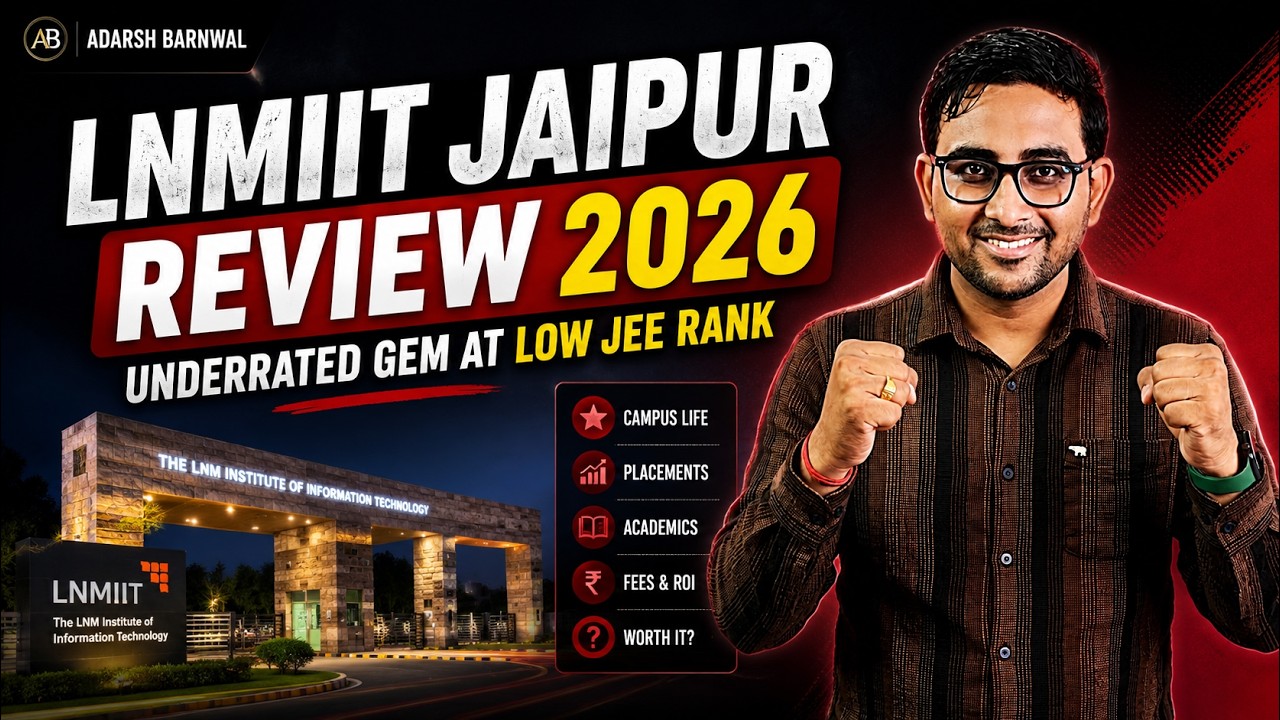 LNMIIT Jaipur Review 2026 - Campus Tour , Admission, Fees , Placement | Low Jee Main  Rank College