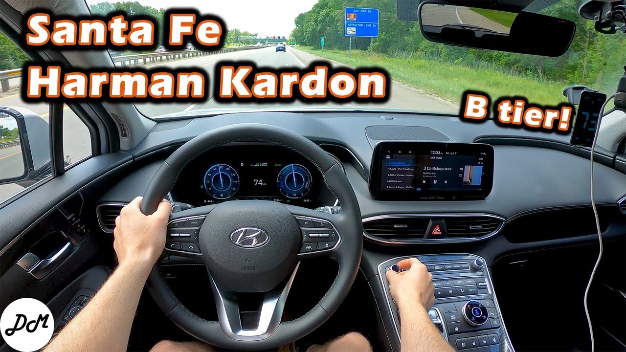 2021 Hyundai Santa Fe – Harman Kardon 12-speaker Sound System Review | Apple CarPlay & Android Auto