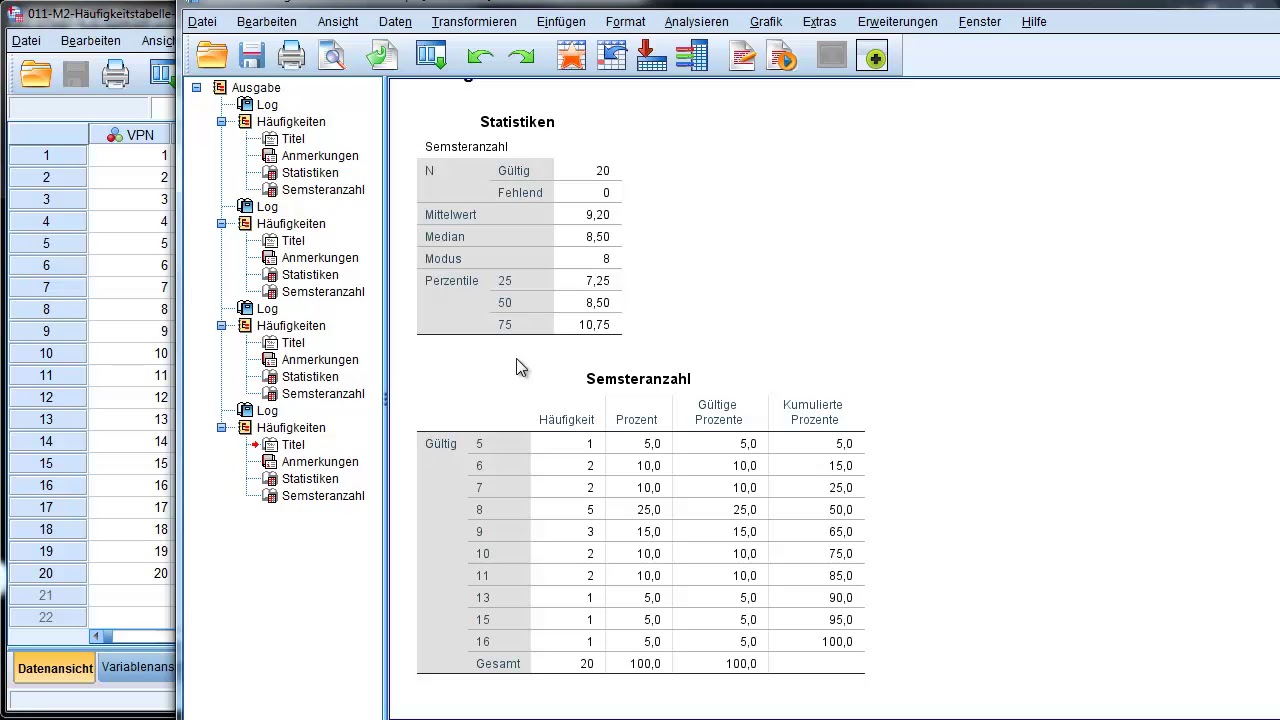 Statistik: Lagema&szlig;e in SPSS - FernUni Hagen - Psychologie