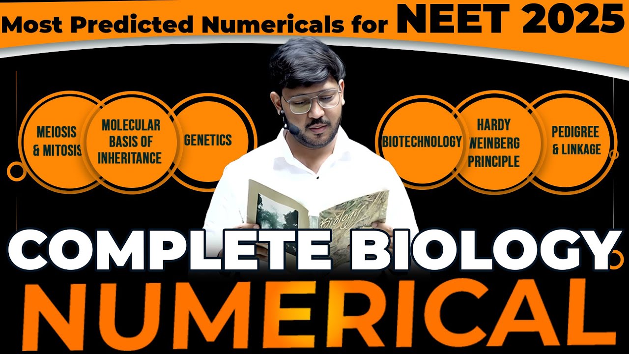 Complete NEET Biology Numericals || Based on Last 36 Year PYQs #mostpredicted #neet2025  #mittalsir