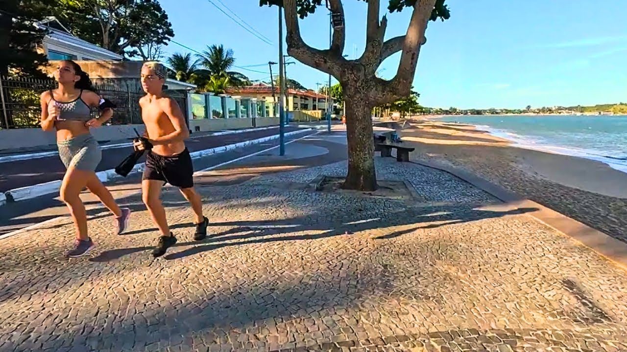 1 Hour Relaxing Beach Walk in Brazil 🇧🇷 | No Music, Just Natural Sounds
